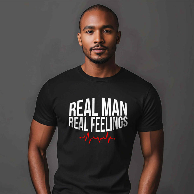Real Man Real Feelings Regular Shirt Black