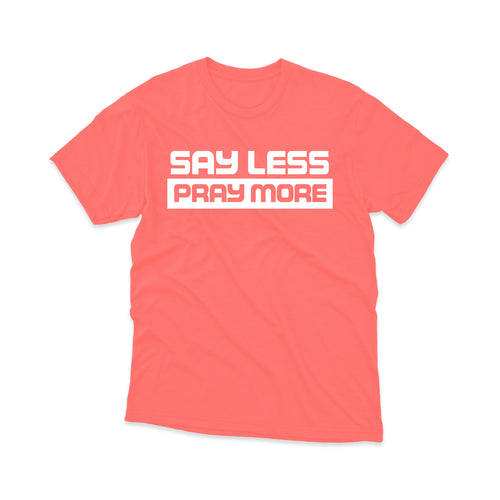 Say Less Pray More Regular Shirt Coral Silk Men