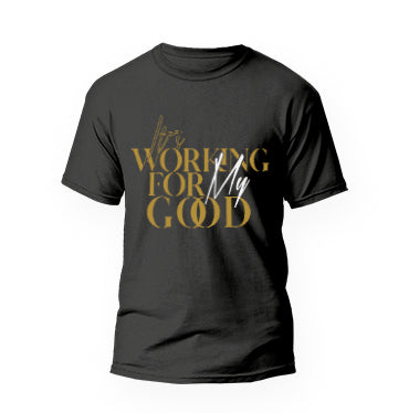 Metallic Working For My Good TShirt Black